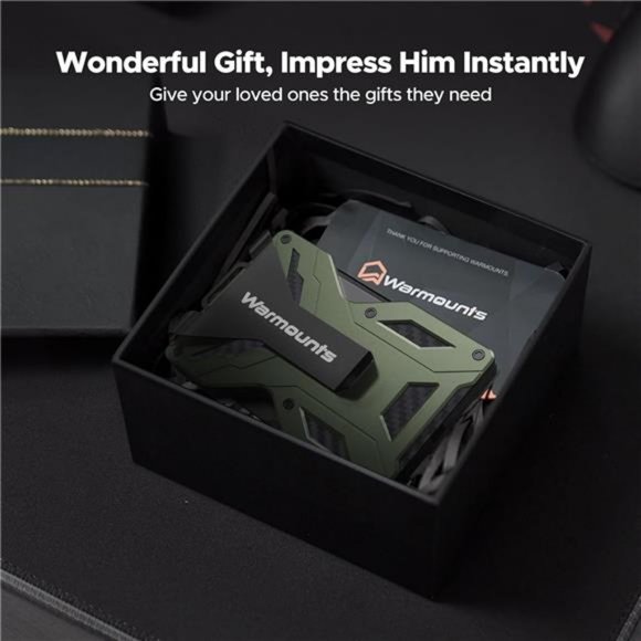 Money Clip Tactical Wallet, Carbon Fiber Wallet, RFID Blocking Minimalist Wallet - Picture 6 of 7